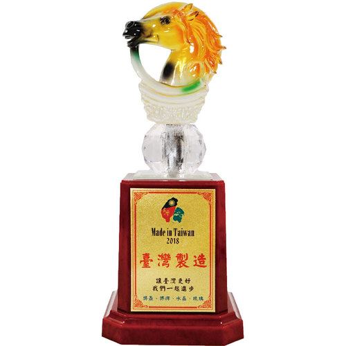 水琉璃獎座-CPL-015/一馬當先