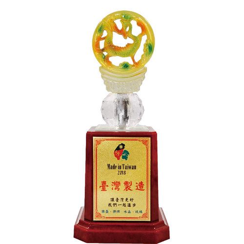 水琉璃獎座-CPL-016/龍行天下