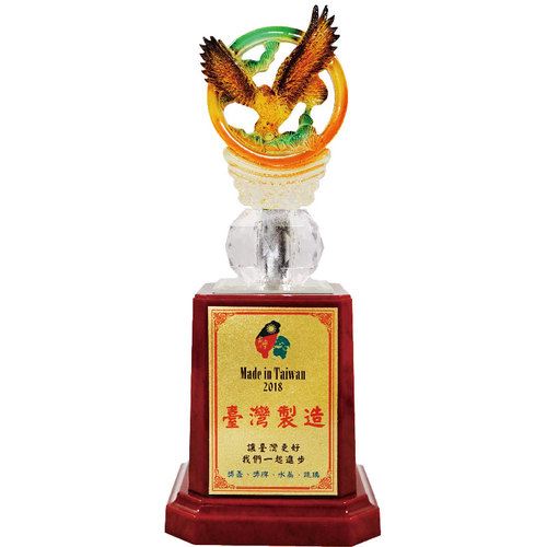 水琉璃獎座-CPL-020/鷹翔萬里