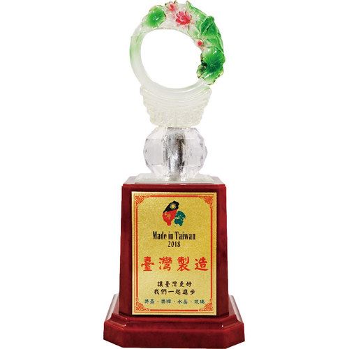 水琉璃獎座-CPL-023/荷花芬芳