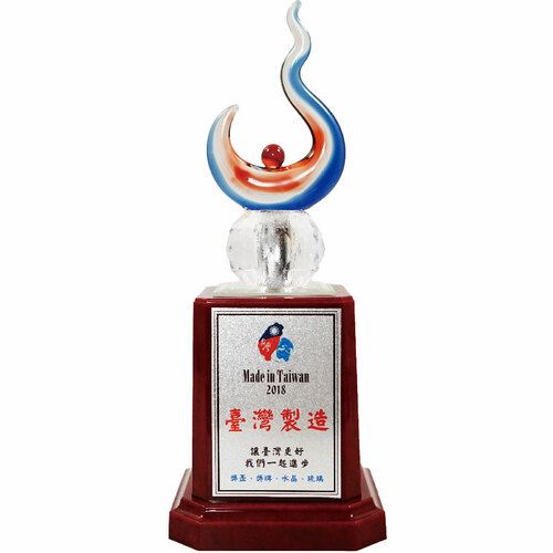 拉絲琉璃獎座-CBL-008/熱誠