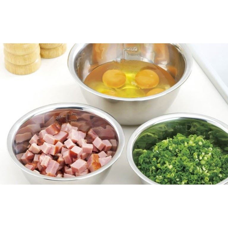 KAKUSEE  ST-5 不鏽鋼 調理盆 .料理碗 .沙拉缽 5件組 4972940564231