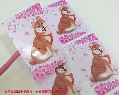 亮面珠光貼紙上亮膜
