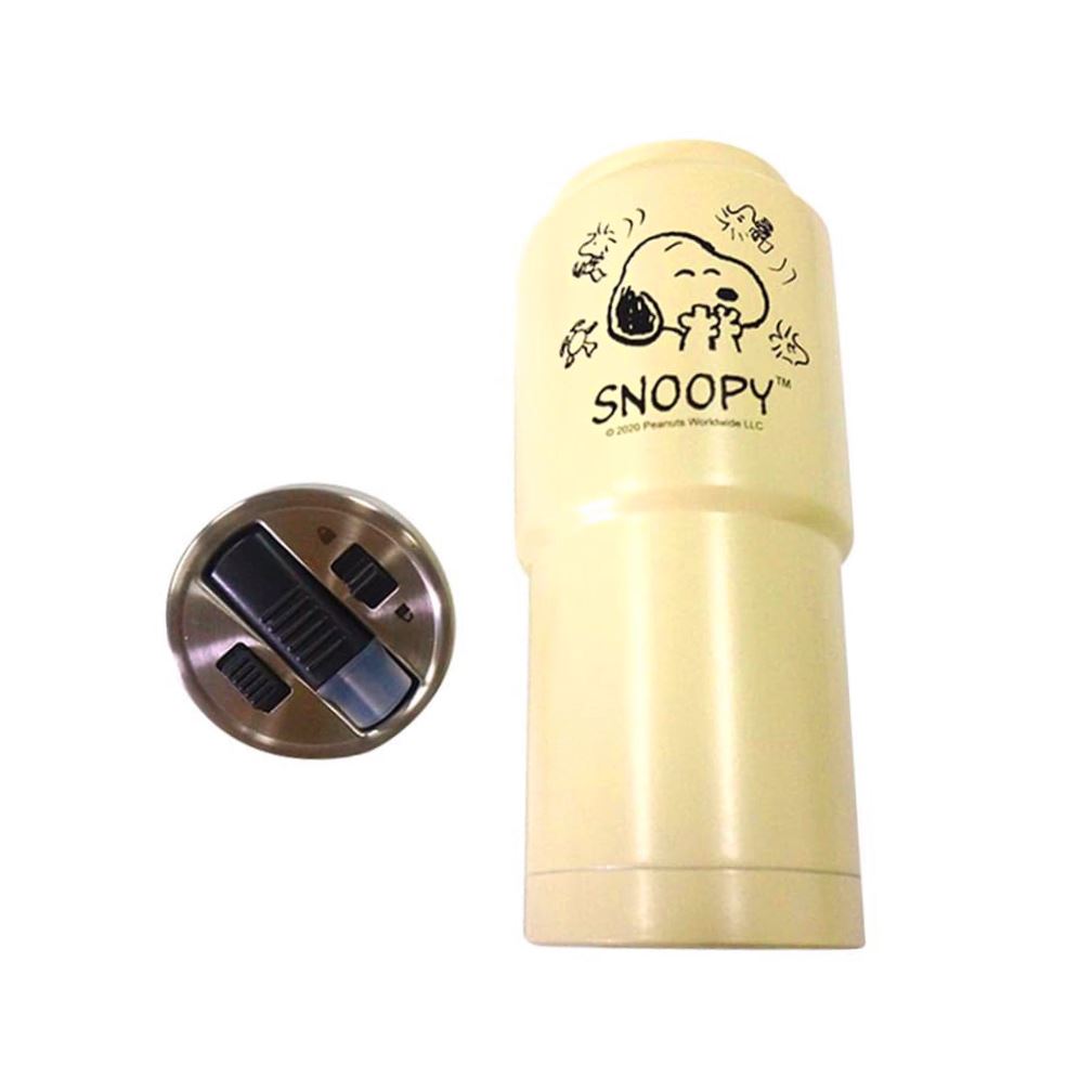 Snoopy 史努比  SP-1308 彈扣不鏽鋼吸管杯    4712977463080