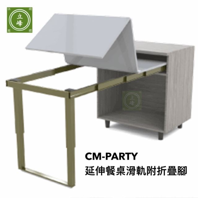 CM-PARTY延伸餐桌滑軌附折疊腳