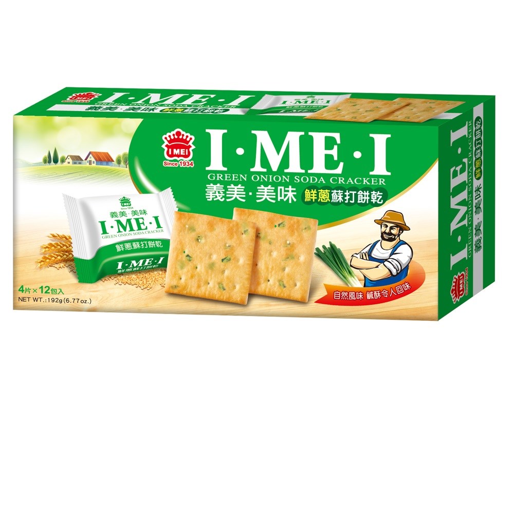 義美美味鮮蔥蘇打餅乾192g