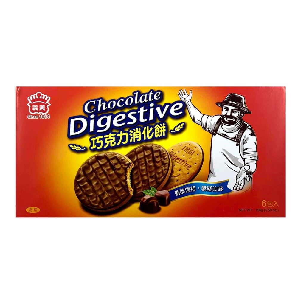 義美巧克力消化餅156g