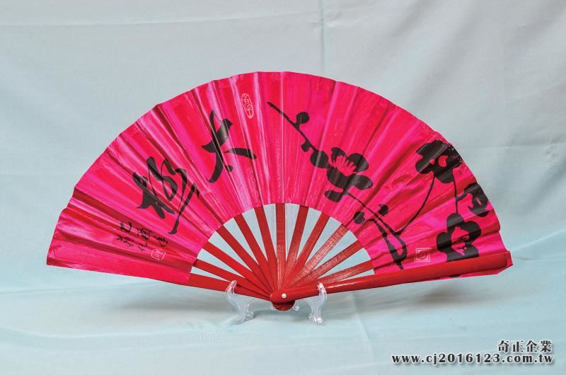 E-14桃紅蔥(桃紅色-紅骨.黑字)太極:梅花(台灣製)
