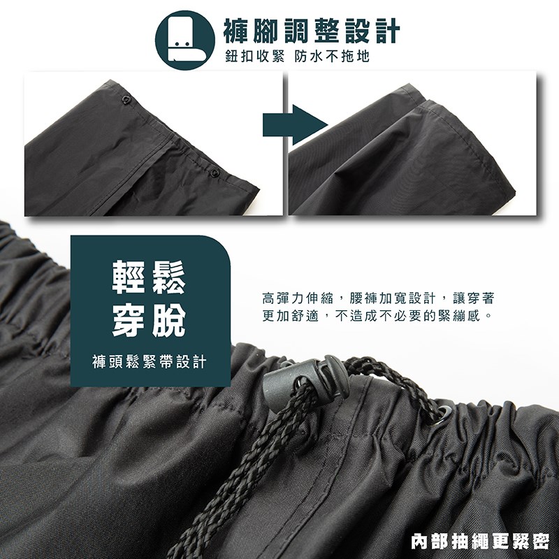 《遠古騎士》YW-R118 耐磨後片無縫 雨褲防雨 防水雨褲