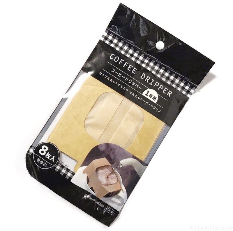 日本製   062158   耳掛式 一杯用 咖啡濾紙(原色) - 8P    4978446062158