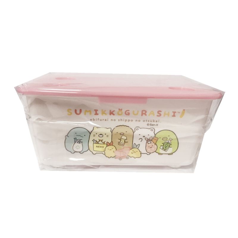 台灣製  Sumikko Gurashi 角落生物-小夥伴 掀蓋置物盒 4713077268384