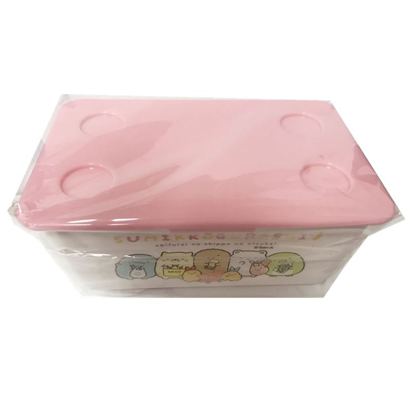 台灣製  Sumikko Gurashi 角落生物-小夥伴 掀蓋置物盒 4713077268384