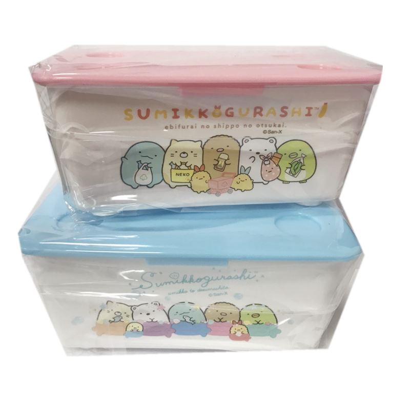 台灣製  Sumikko Gurashi 角落生物-小夥伴 掀蓋置物盒 4713077268384