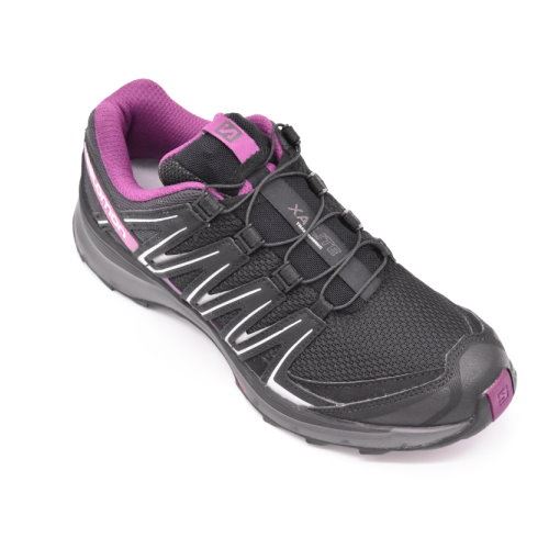SALOMON 野跑鞋 女款 L39465500 黑.磁石灰.葡萄紫 法國進口