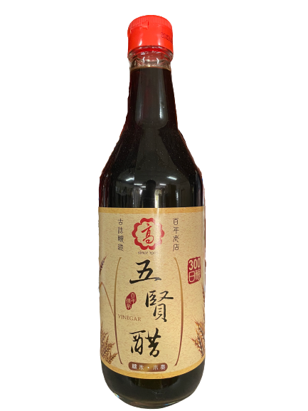 五賢醋520ml，傳統古法釀造 × 酸香溫潤 × 餐桌必備調味醋，台南高雄屏東快速配送