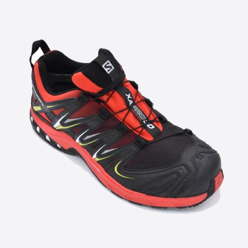 SALOMON GTX防水短筒野跑鞋 男款 L39185800 璀璨紅.黑.螢光綠 法國進口