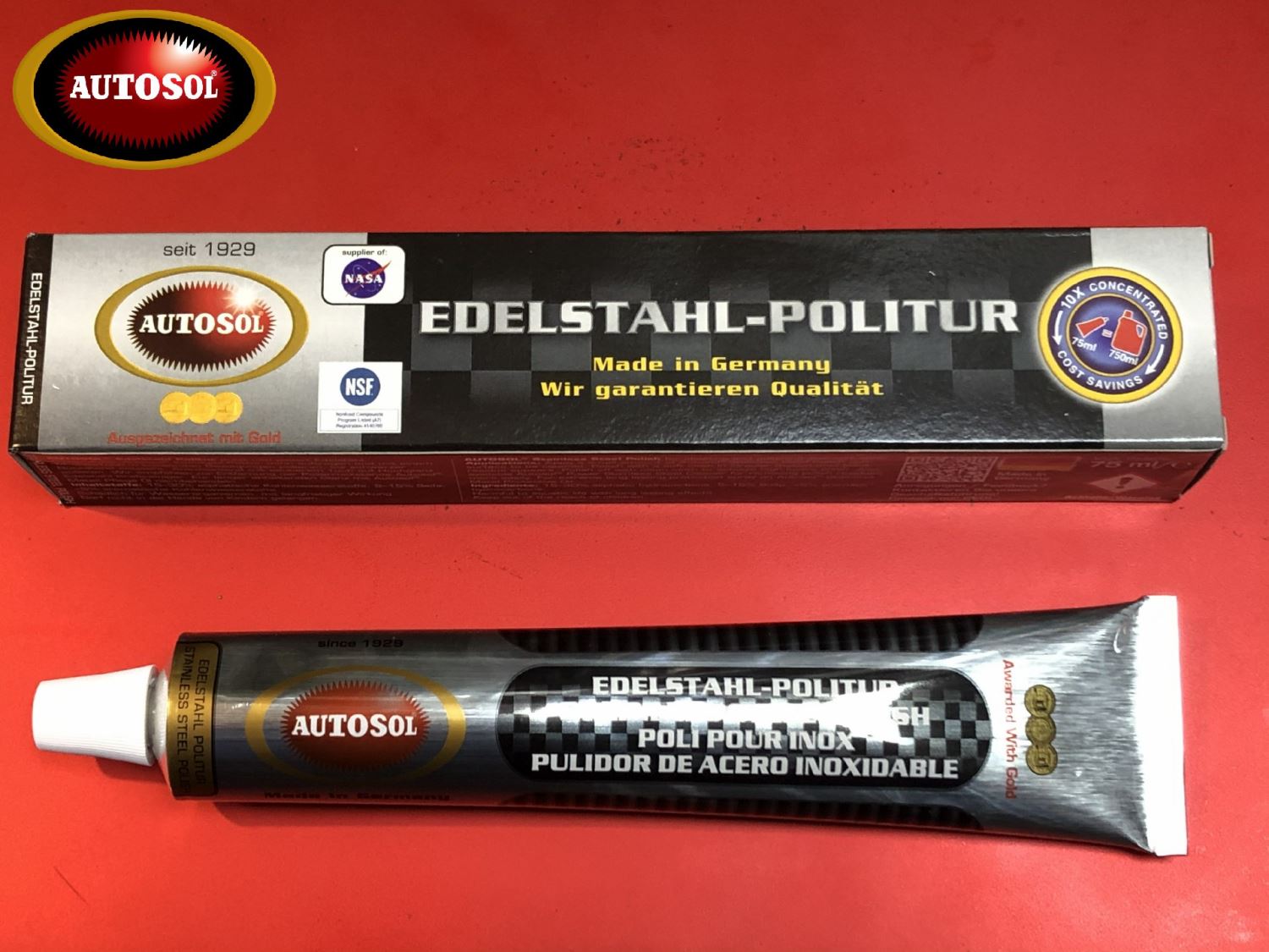 德國 AUTOSOL 不銹鋼專用膏 75ml