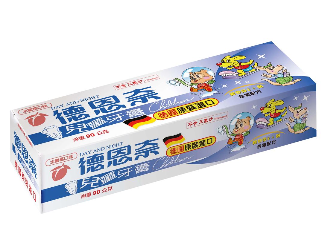 德恩奈兒童牙膏92g 草莓 & 水蜜桃