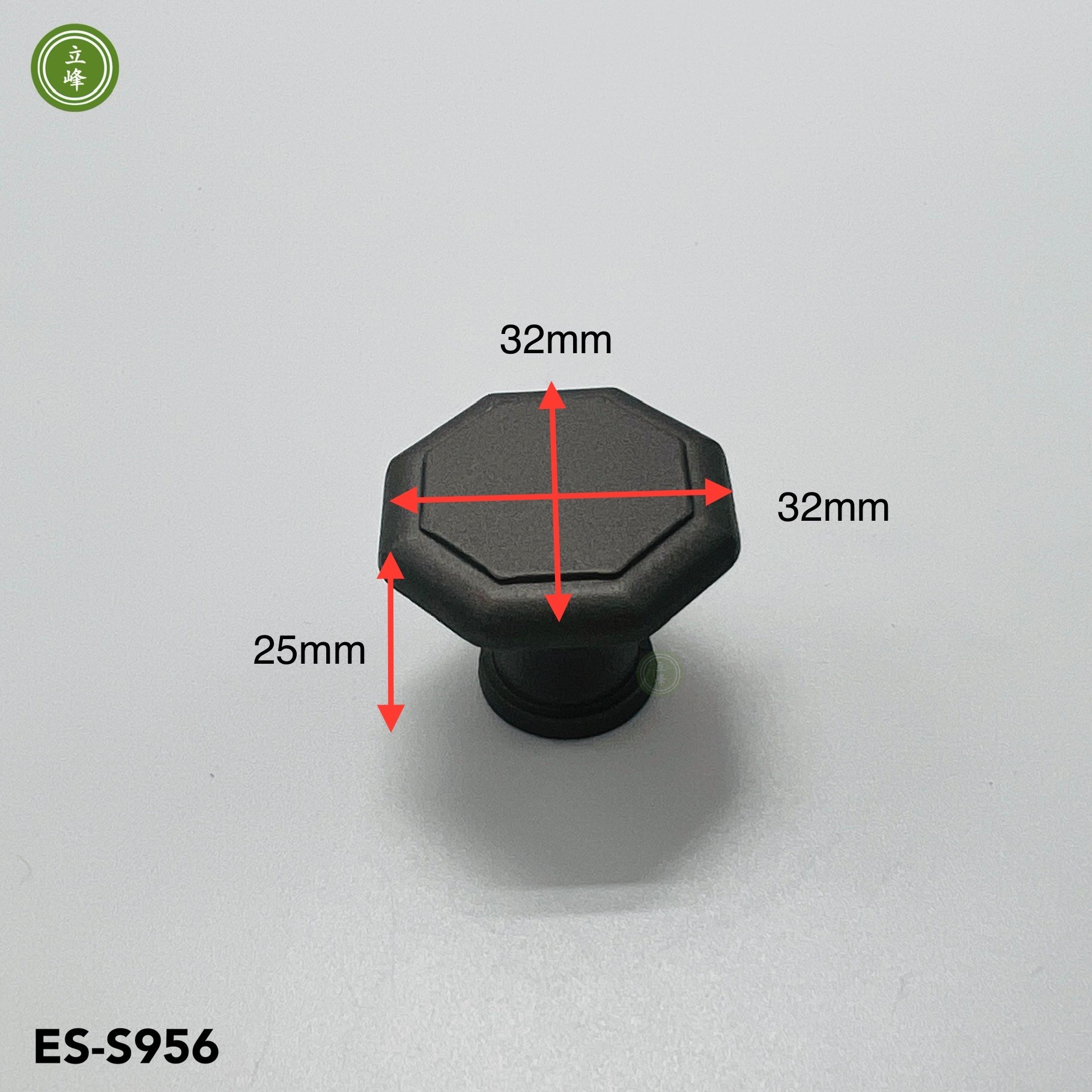 ES-S956 鐵灰色單孔把手《八角型》