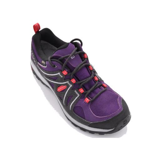SALOMON GTX防水低筒登山鞋 女款 L37920200 宇宙紫.瀝青.芙蓉粉 法國進口