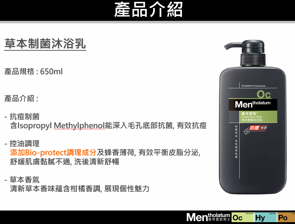 Men's 草本 沐浴乳650ml
