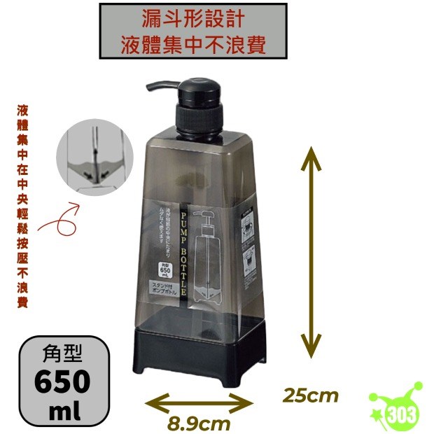 【ECHO】液體壓瓶（方形）650mL   4991203192202