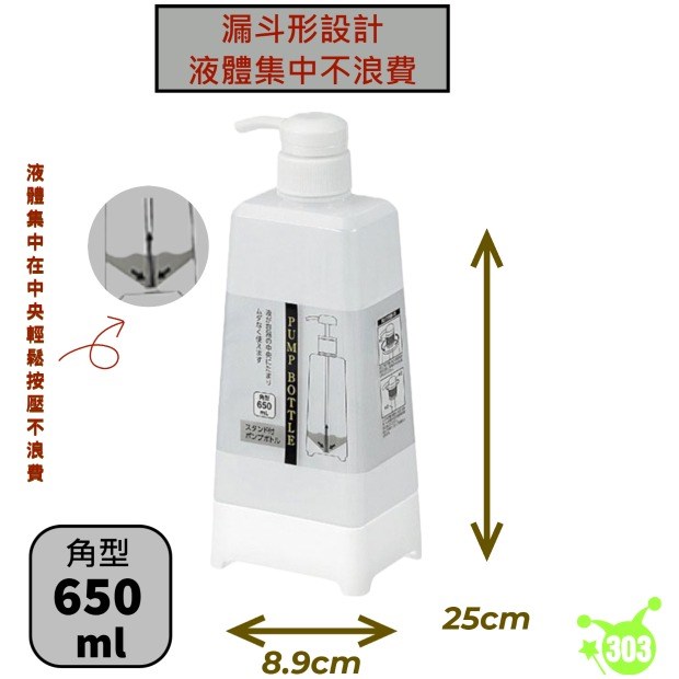 【ECHO】液體壓瓶（方形）650mL   4991203192202