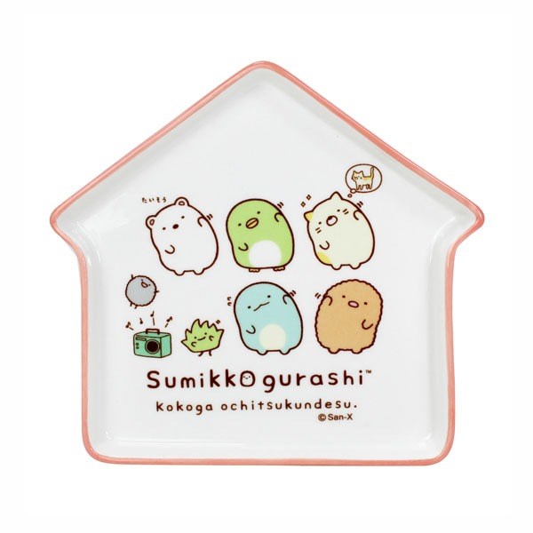 【敦景】角落小夥伴陶瓷屋型盤-4款