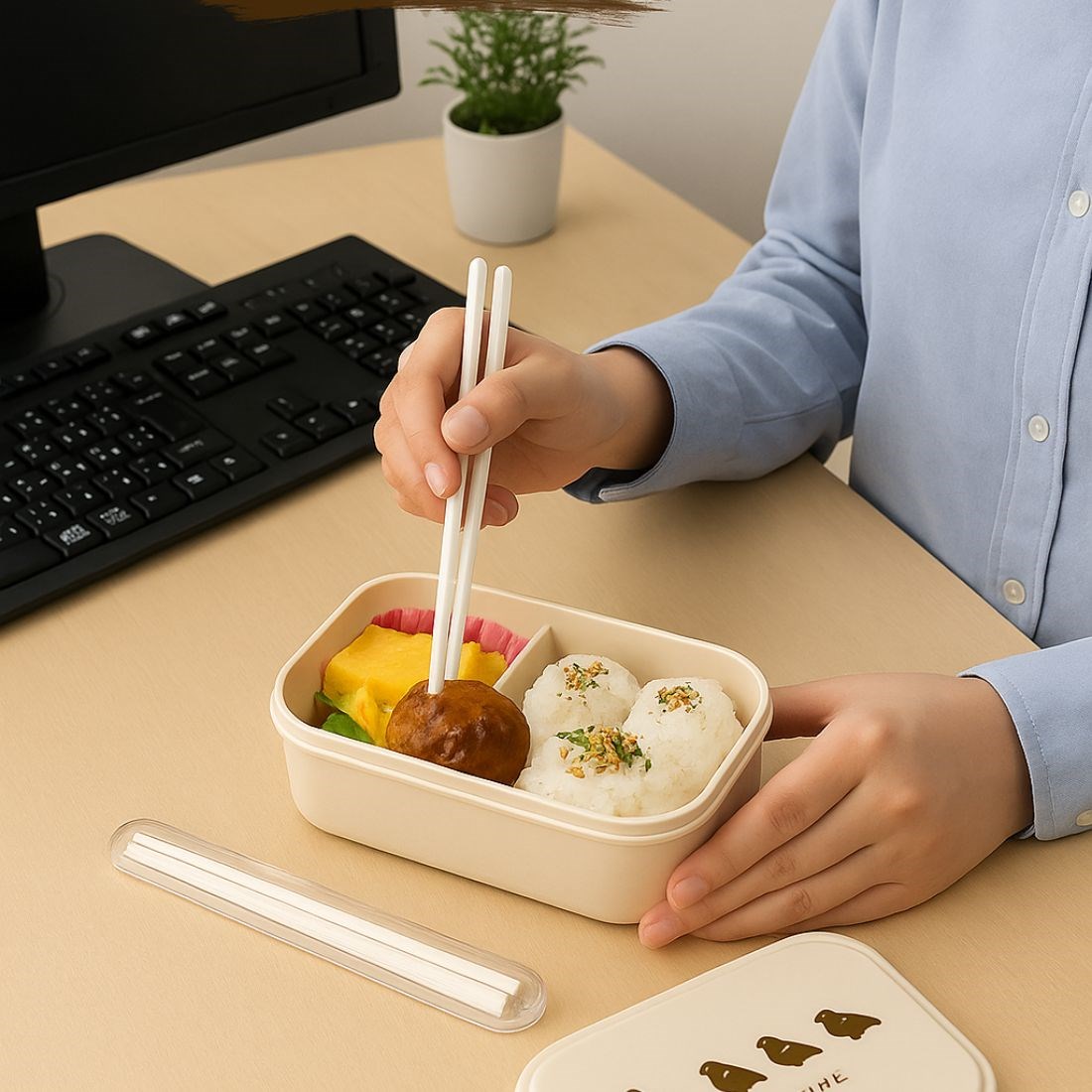 日本製 隔板便當盒