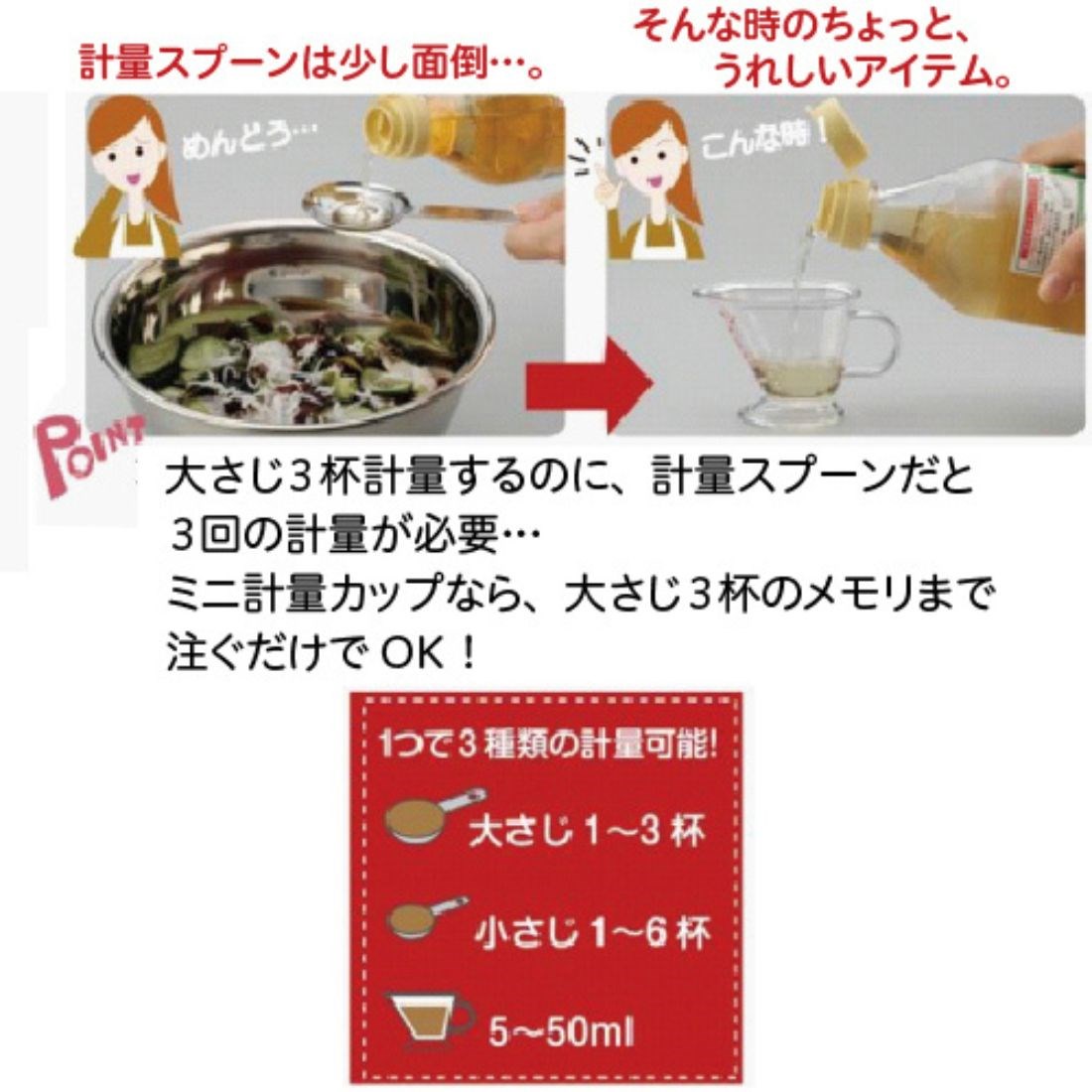 日本製  日本製 迷你計量杯 50ml