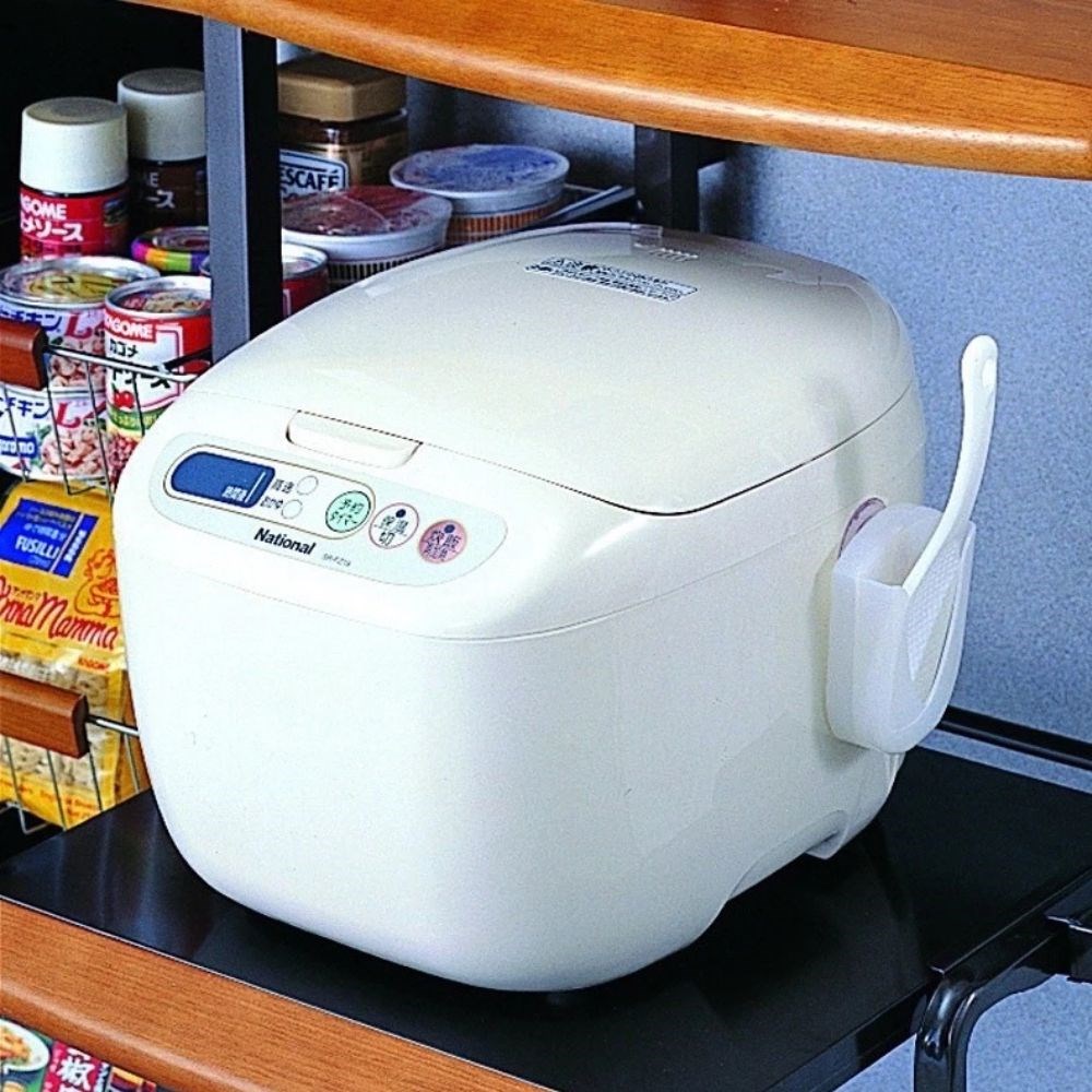 日本製 吸盤飯匙附收納架