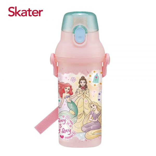 Skater直飲冷水壺 (480ml) 迪士尼公主-粉