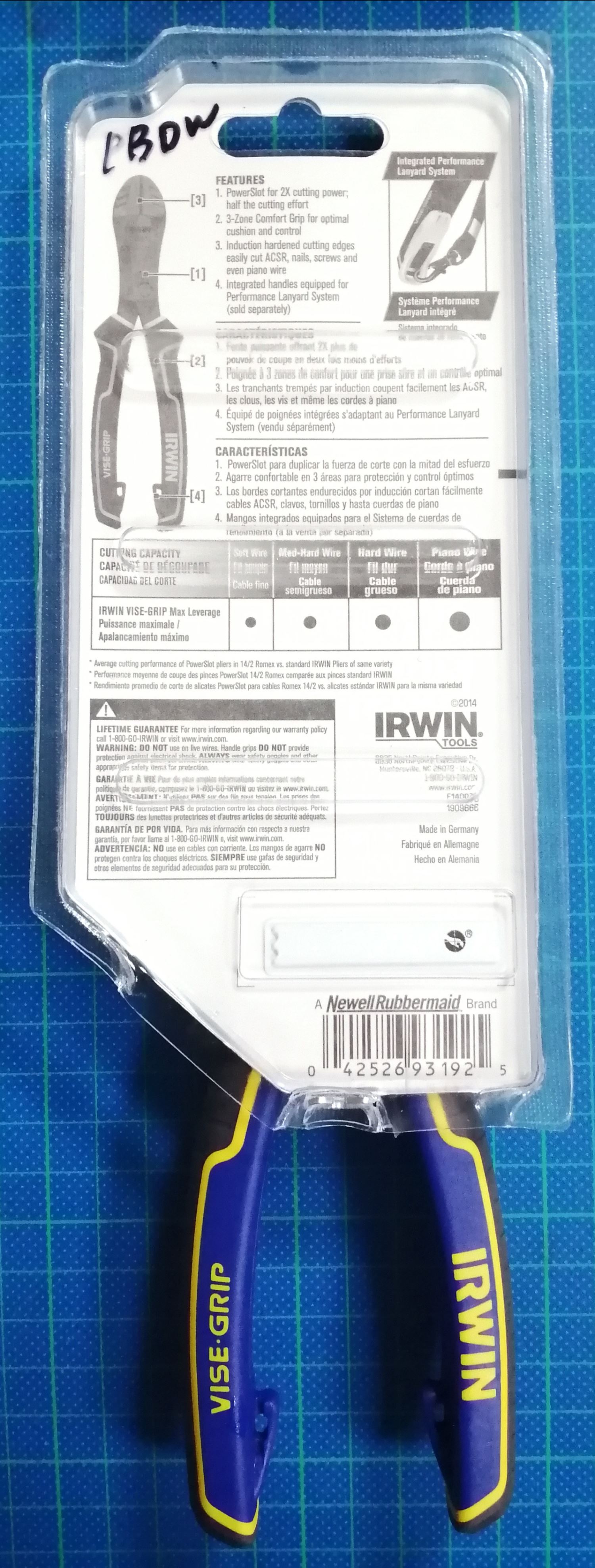Irwin 動力斜口鉗 T1902412 