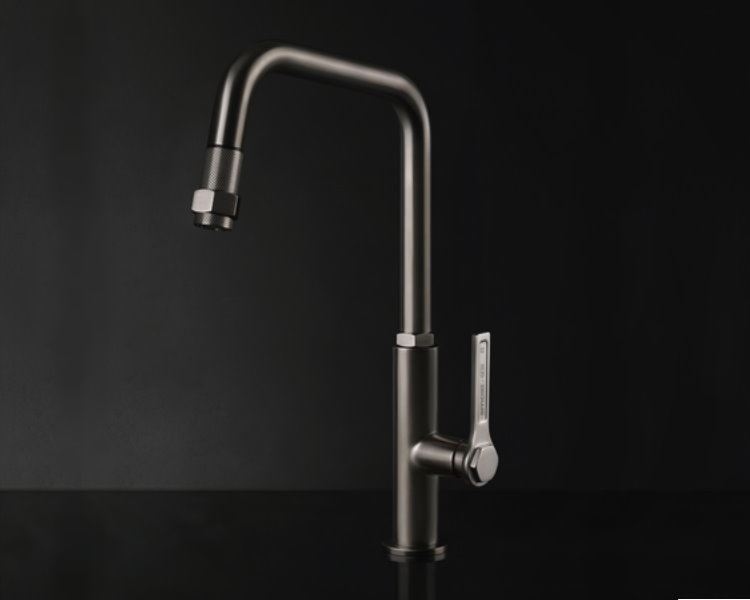 GESSI  60053  廚用伸縮龍頭(黑鋼色)