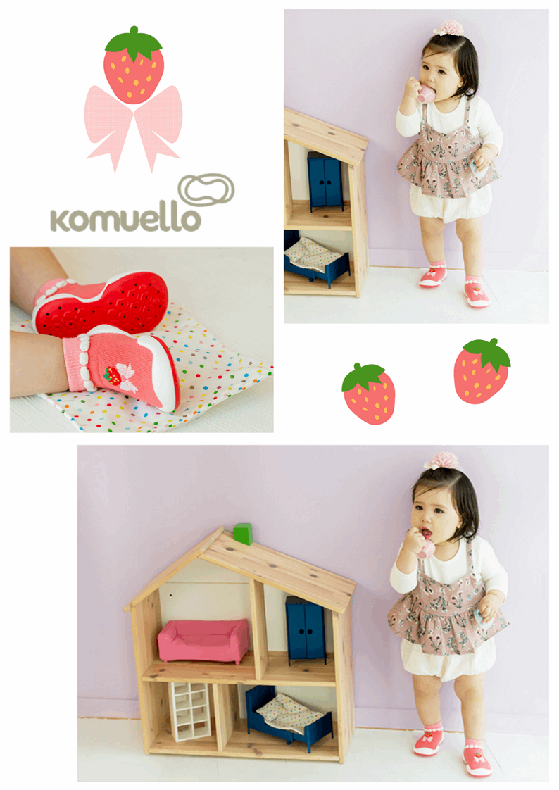 韓國 KOMUELLO嬰兒學步鞋
