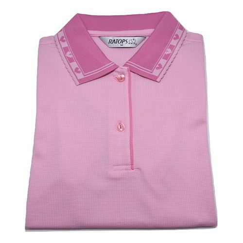 瑞多仕 DB8211 女款THERMOCOOL 女POLO 淺粉紅色/粉紫紅色