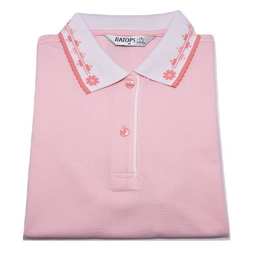 瑞多仕 DB8212 女款THERMOCOOL 女POLO 珍珠色/白色