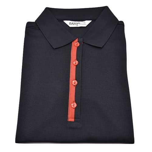 瑞多仕 DB8227 女款COOLMAX 女POLO 黑色/紅棕色/灰卡其色