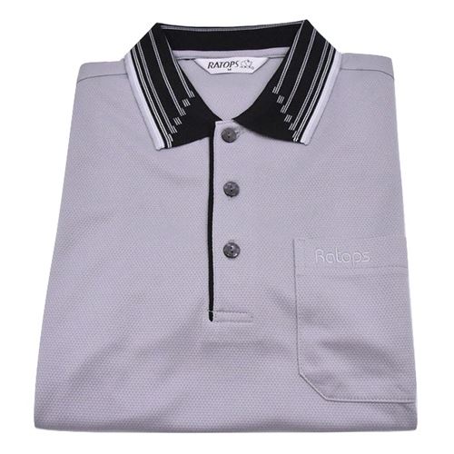 瑞多仕 DB8420 男款THERMOCOOL 男POLO(門襟出芽) 灰色/黑色芽
