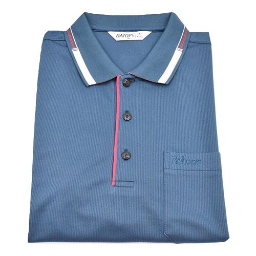 瑞多仕 DB8722 男款THERMOCOOL 男POLO(門襟出芽) 暗夜藍色