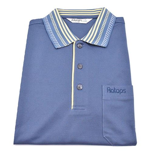 瑞多仕 DB8724 男款THERMOCOOL 男POLO(門襟出芽) 湛藍色