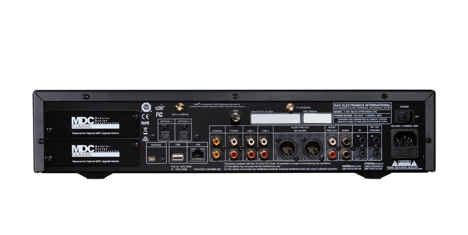 [統元音響] 英國 NAD C658 BluOS 串流 DAC / 前級