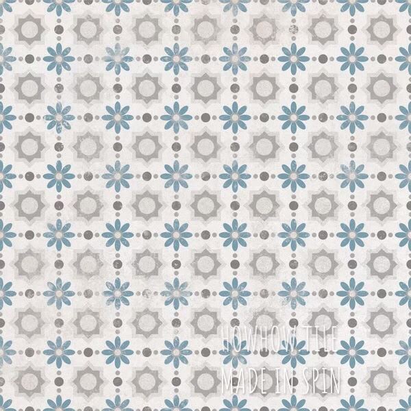 西班牙進口 波斯菊素花磚（22*22cm)*GY334