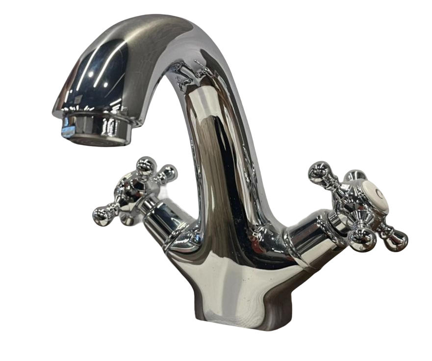 古典鵝頸雙十水龍頭