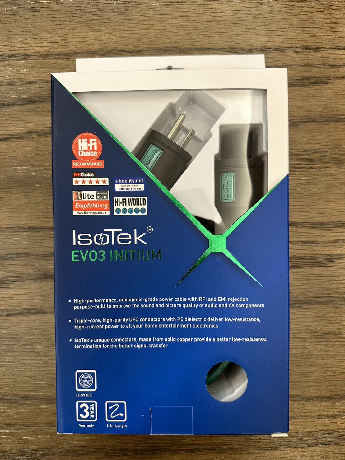 [ 統元音響 ] 英國 IsoTek -  EVO3  Initium 電源線