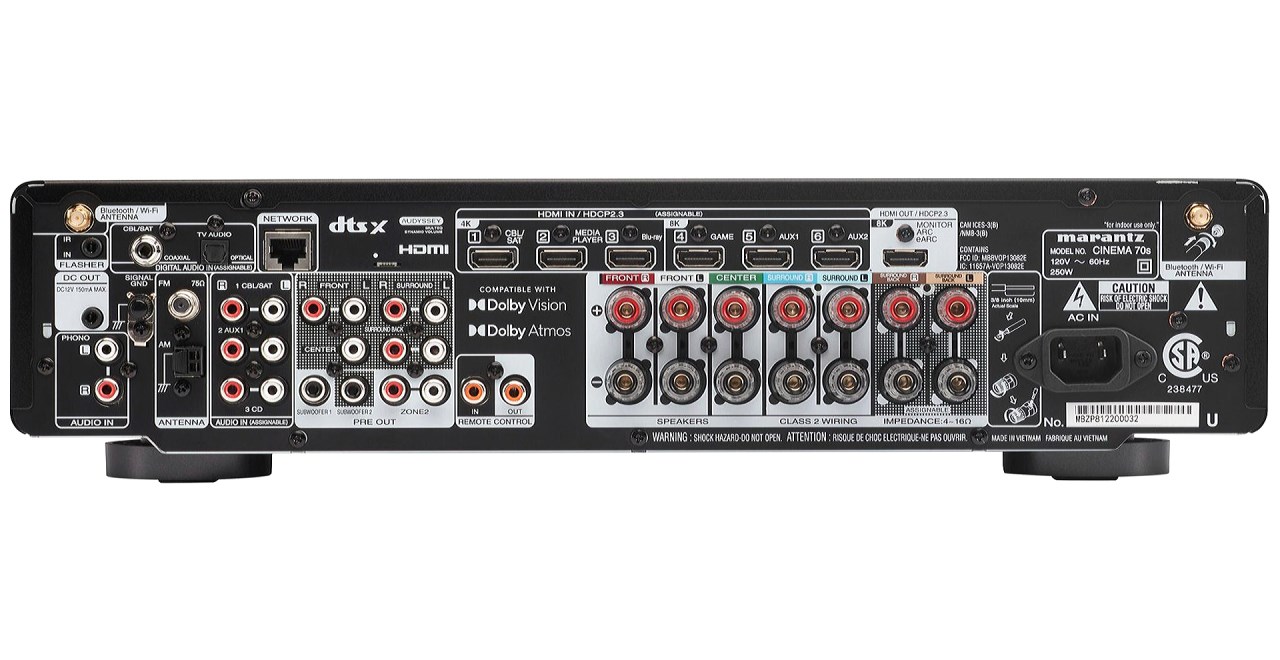 Marantz   CINEMA 70s 家庭劇院 7.2 聲道   AV 環繞收音擴大機 