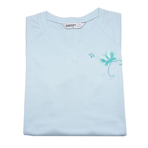 瑞多仕 DB8215 女款THERMOCOOL 女桃心領爬線 淺湖綠色