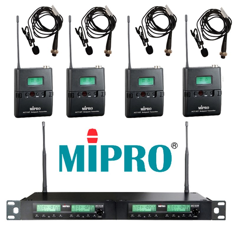 器材出租-MIPRO 312B領夾式麥克風(非販售)黑色-日租每組$1400/4支/24h /多日優惠另洽