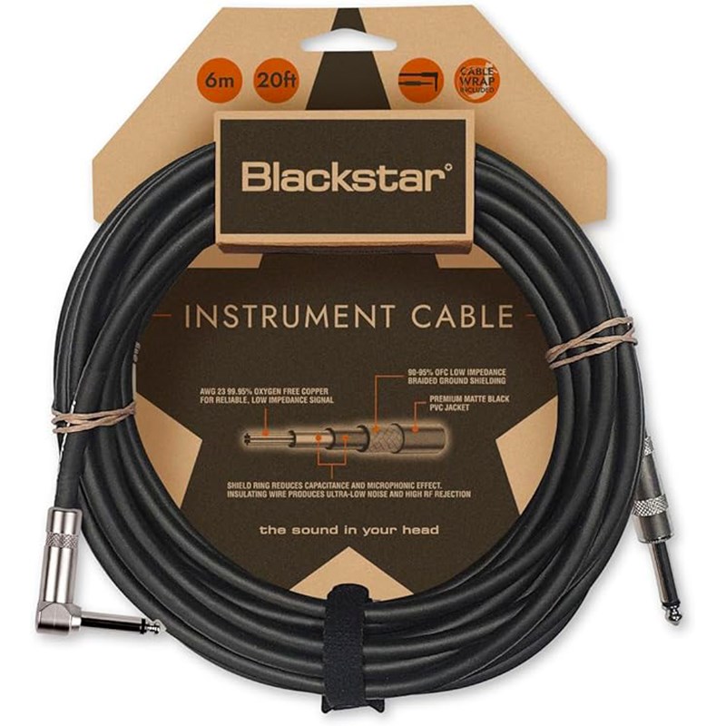 Blackstar 6m 樂器導線/直L頭-贈原廠授權Hello Kitty 夾式調音器/原廠公司貨
