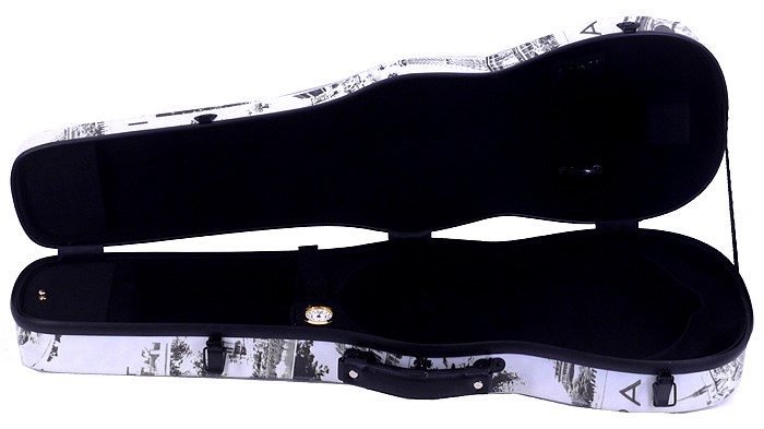 JYC Music JV-1004巴黎鐵塔小提琴三角硬盒~4/4(輕量級複合材料)僅重1.69kg 限量